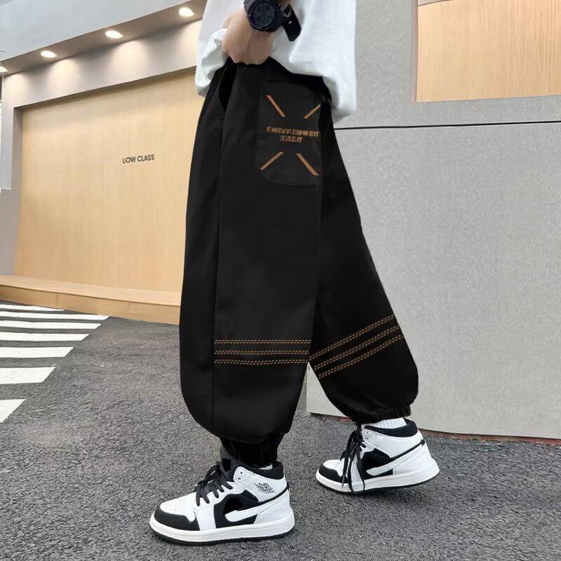 

Boys Fleece-lined Casual Sweatpants - 2025 New Spring/Autumn Style 130 cm