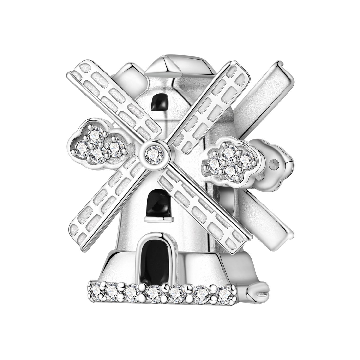 

Copper Travel Windmill Original Pendants Bracelet Charms Jewelry Party Beads Diy Trendy Gifts Accessory