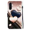 Handmade PU Leather Flip Case for Samsung Galaxy A56 (SM-A566V)- Anti-Slip Shockproof Cover with Wrist Strap & Heart/Rose Cat Designs