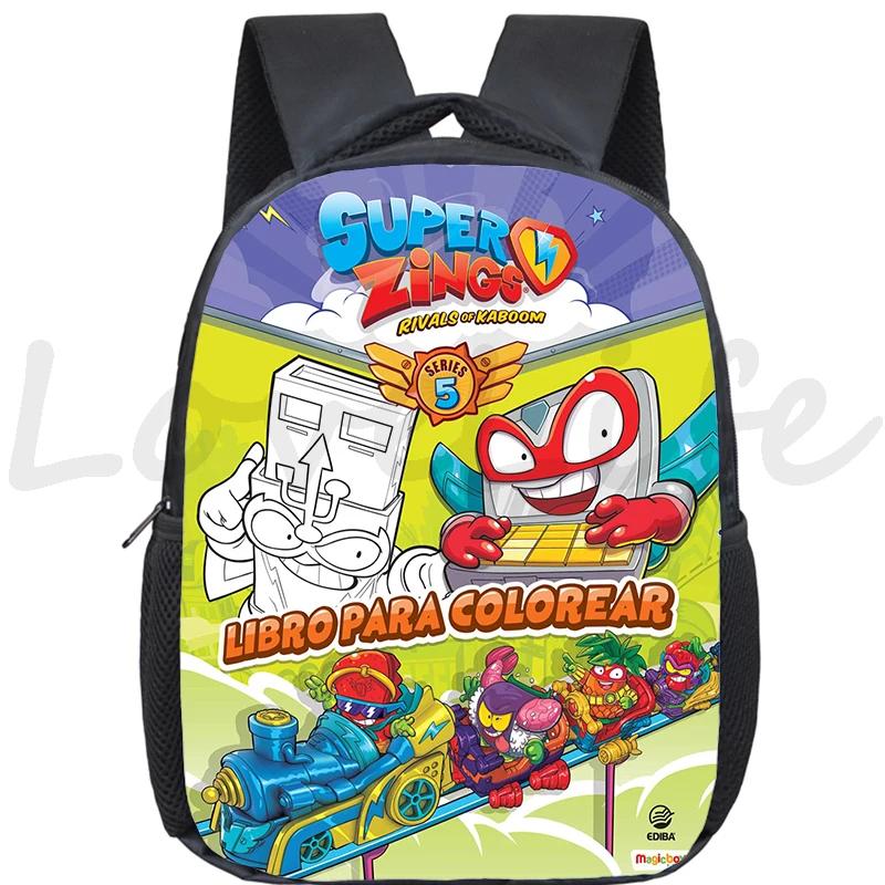 New Super Zings Kindergarten Bag Cartoon Game Superzings Backpack for Boys Girls Children School Bags Kids Daily Bookbag Mochila