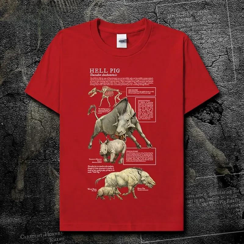 

Hell Pig Animal Illustration Natural Science Creative TShirt Cotton ONeck Short Sleeve Unisex T Shirt New Size S3XL S