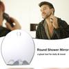 Non-Toxic Fogless Shower Mirror For Shaving With Strong Suction Razor Holder Shower Shaving Mirror Fog Free Mirror For Shower Makeup