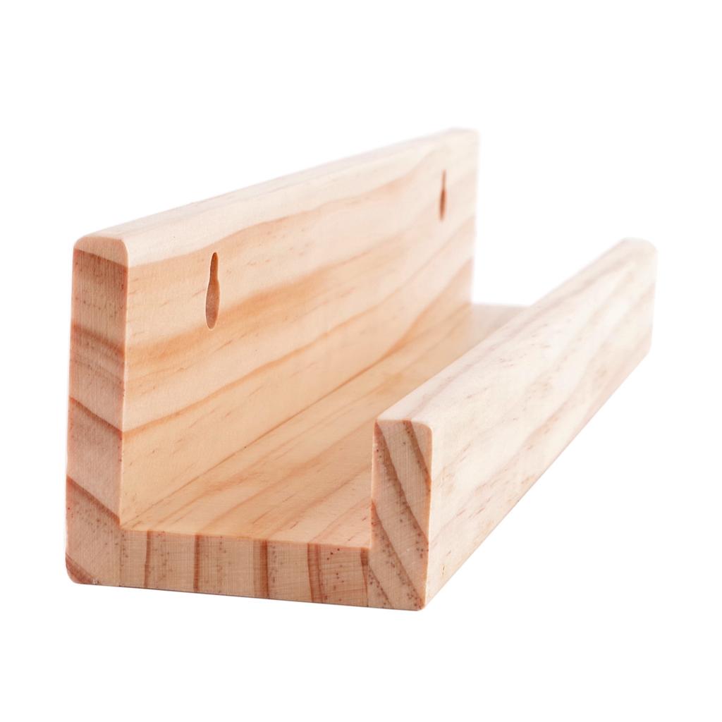 Phonograph Record Holder Pine Wood Wall Mount Storage Rack Phonograph Albums Storage Organizer Book