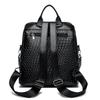 Women's Backpack PU Soft Leather Large Capacity Backpack Travel Bag