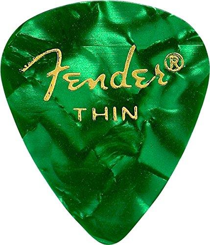Fender 8 Pieces Teardrop Thin Guitar Picks Assorted Colors