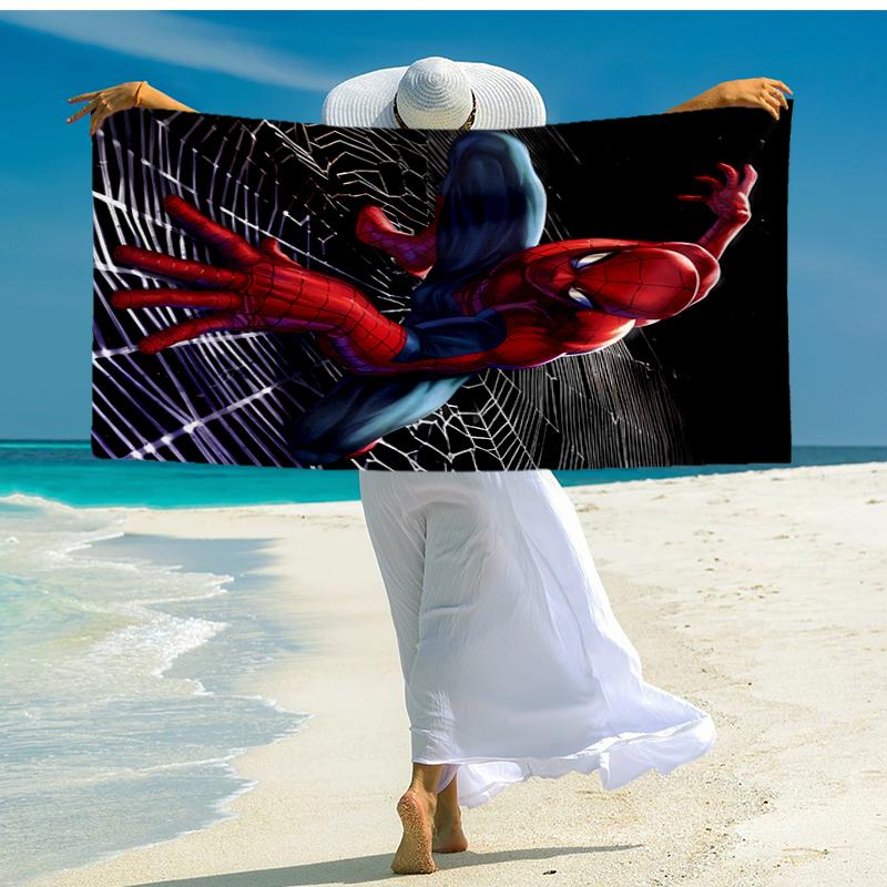 Ultra-Soft Beach Towel with Spider-Man Theme,Ideal for Pool - Camping, Diving - Perfect Travel Essential, Vibrant Beach Towel.