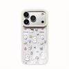 Cute White Dog Transparent Full Coverage Phone Case for iPhone 16/17 Pro Max and iPhone 13/14/15
