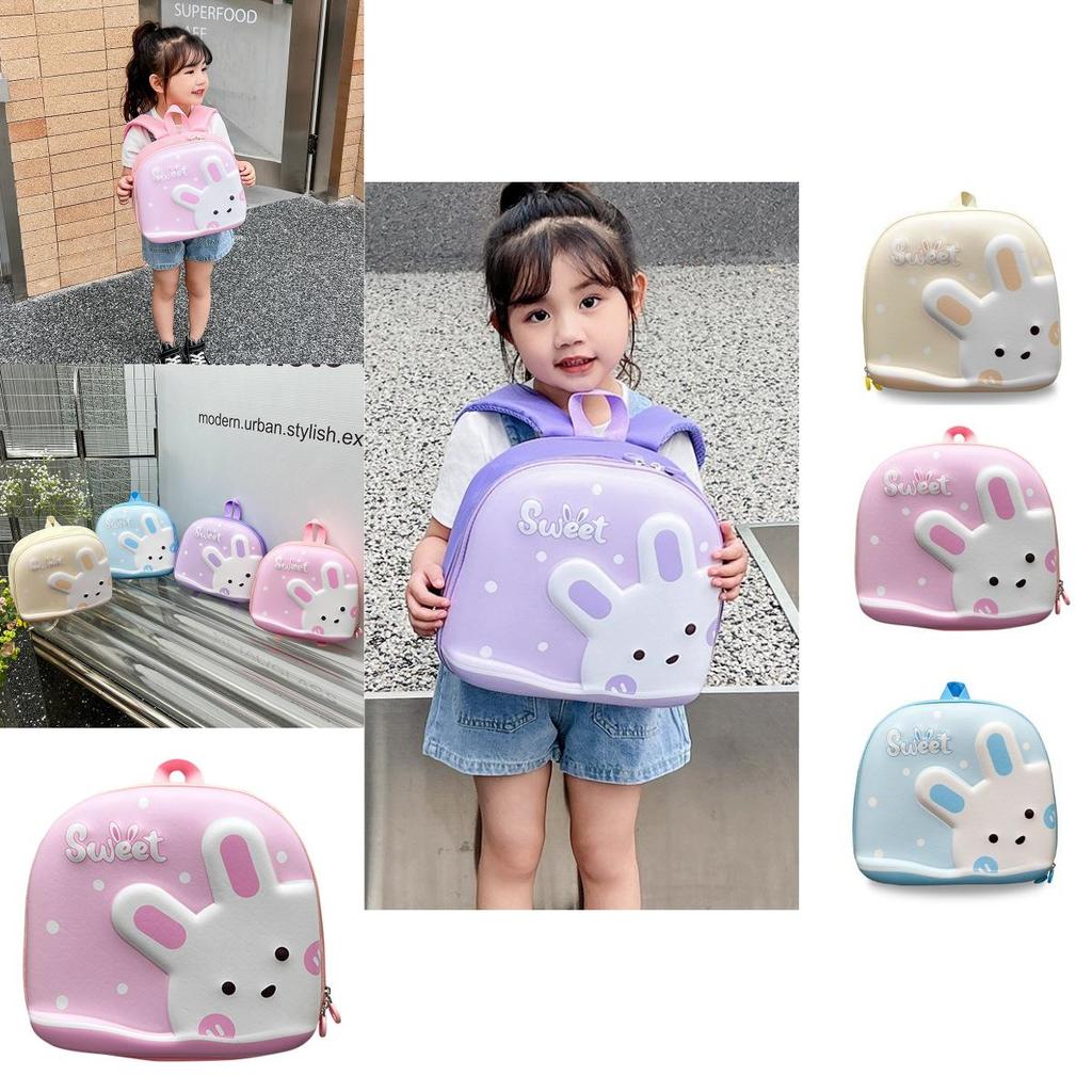 Cute Cartoon Rabbit Eva Backpack For Girls Trendy Outdoor School Snacks Bag