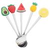 2026 Best!! Cute Spoons Multi-Function Dessert Spoon Strawberry Style For Parties 5Pcs
