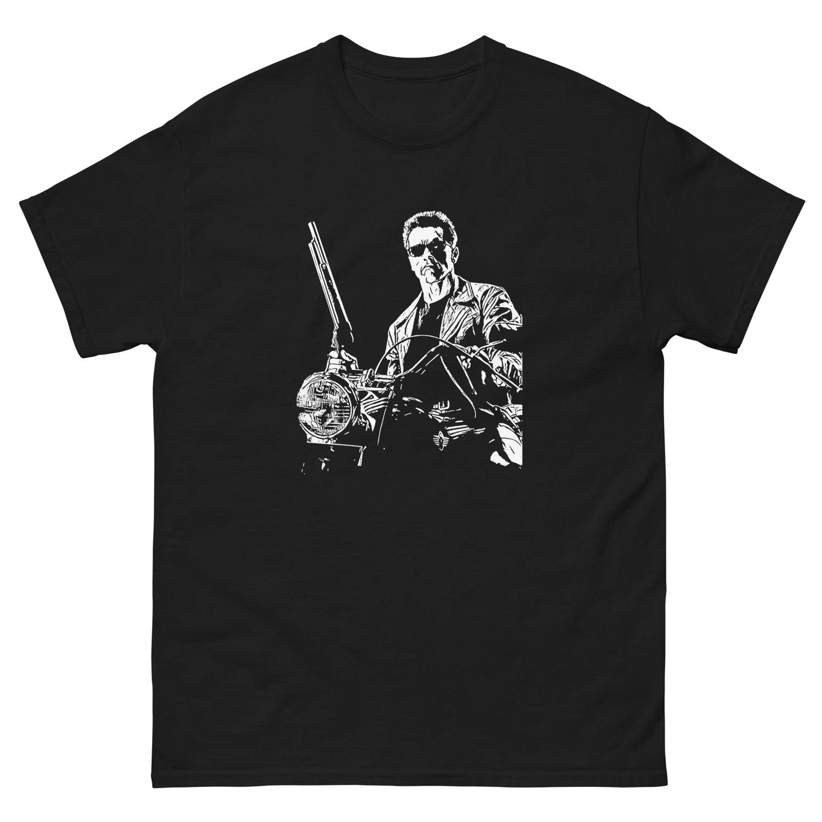 Men s and Women s T-shirts terminator 2 tshirt 80s movie tee XL