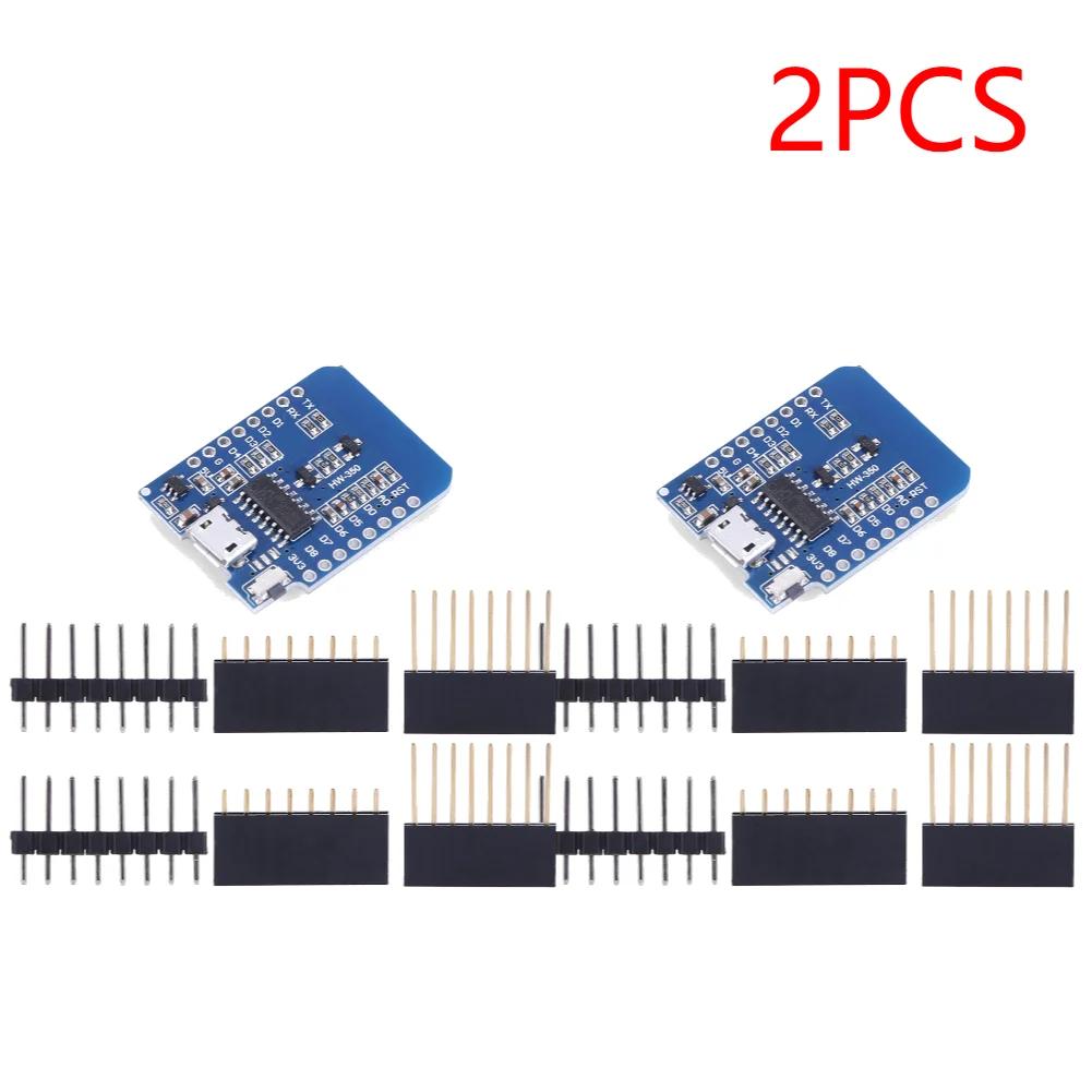 1-20PCS ESP8266 D1 Mini WIFI Development Board ESP-12F CH340G CH340 V2 Usb Wemos D1 Mini Nodemcu Lua Iot Board 3.3V Met Pins
