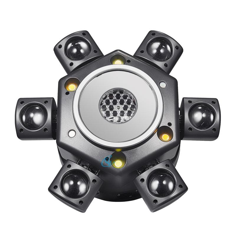 

100W Moving Head Light Beam Strobe Light LED RGBW Stage Light DMX512 Remote Control for Club DJ Disco Dance Party KTV Bar EU Plug чёрный