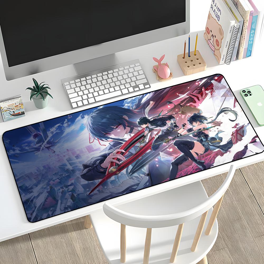 

W-Wuthering Waves Mouse Pad Rubber Mat Laptop Xxl Mousepad Notebook Gamer Computer Table Gaming Accessories 600x300x2mm