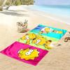 The Simpsons Art Print Beach Towel, Large Soft Quick Dry Towel for Beach Camping Swimming