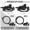 BUCKLOS E-Bike Hydraulic Disc Brake Electric Scooter Folding Bike Disc Brake 2Pin Power Off Electric Bicycle Hydraulic Brakes