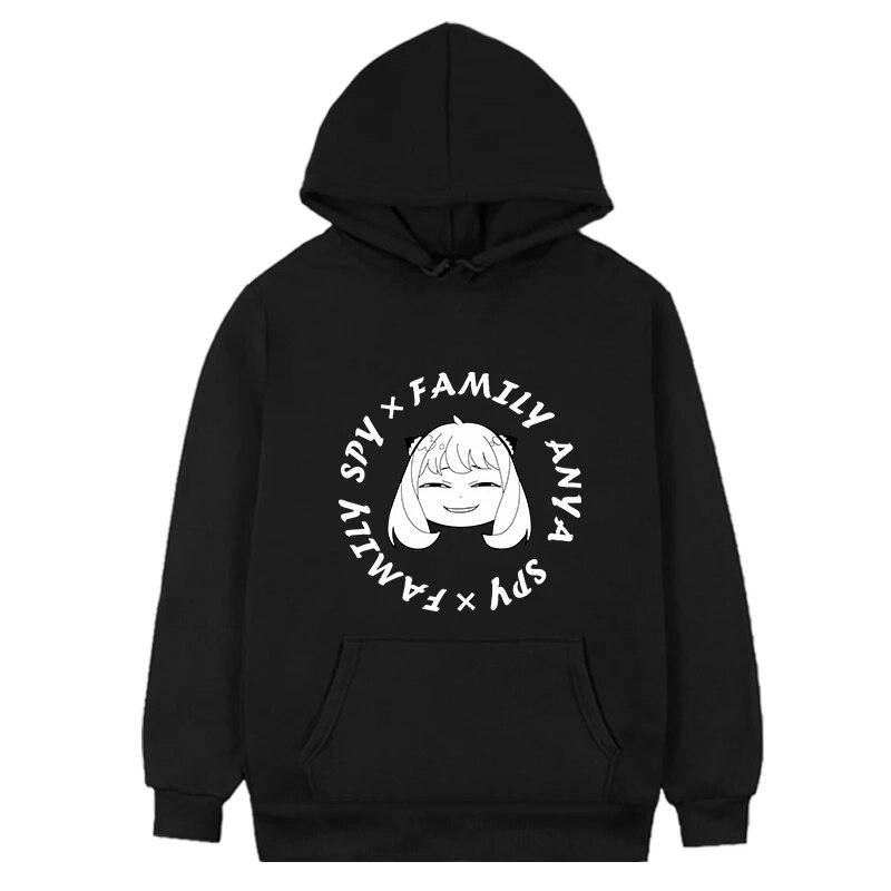 Семейный пуловер Spy X Kawaii FeUnisex осень-зима сохраняющий тепло флисовые толстовки с длинными рукавами и капюшоном в стиле Харадзюку унисекс спортивная одежда L 4873₽