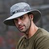 Fashion Summer Bucket Hat Sun Hats For Men Outdoor Fishing Travel Safari Uv Protection Beach Hats Mesh Breathable Wide Brim Hat