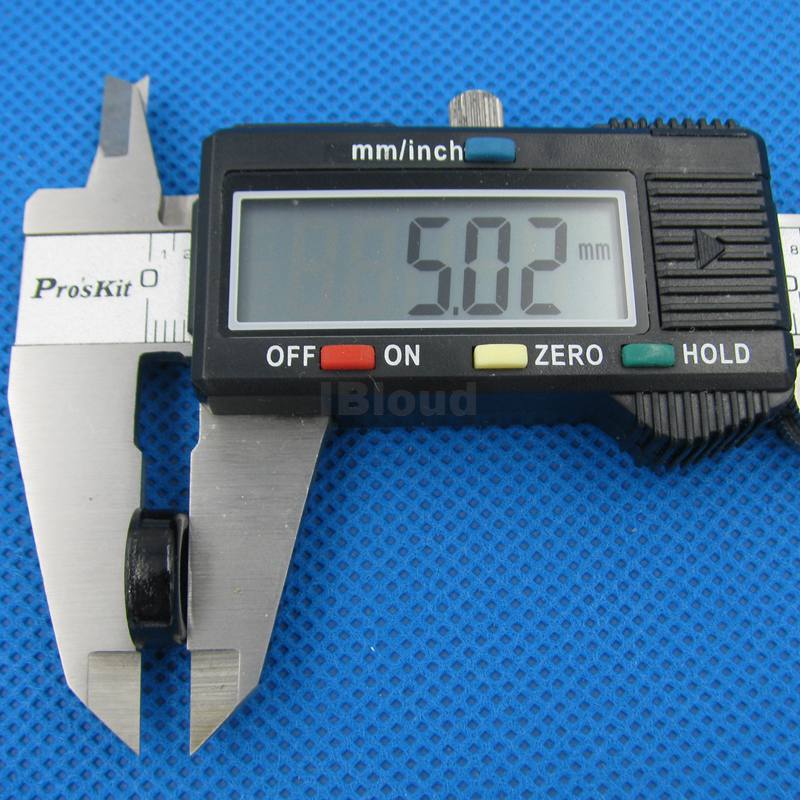 Circular Glass Bubble Level  Round Spirit Level Diameter 14mm with Black Shell and Ticks 1pcs