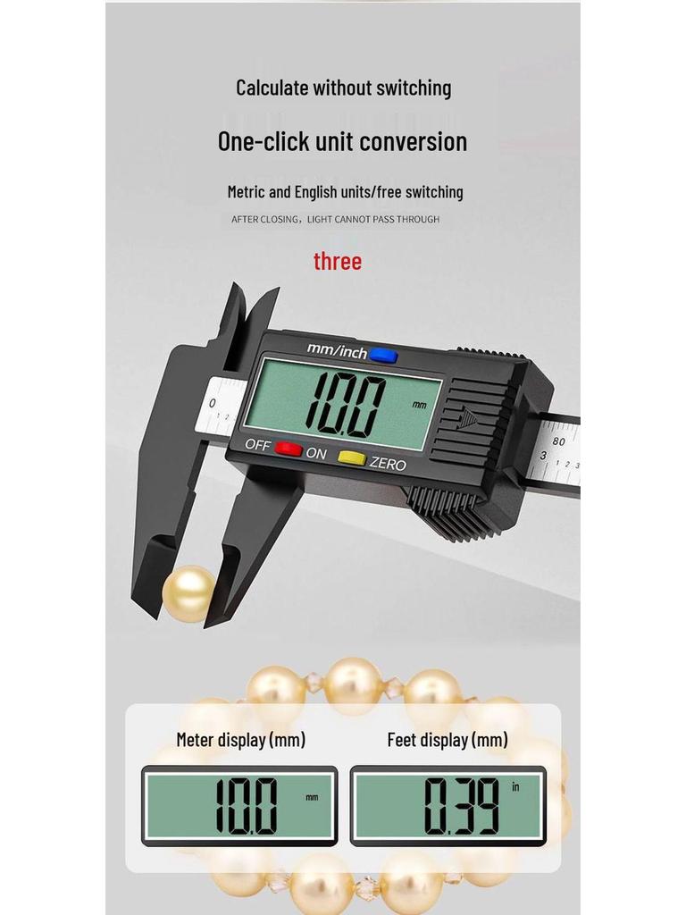 High-Precision Digital Vernier Caliper for Industrial, Jewelry, and Household Use