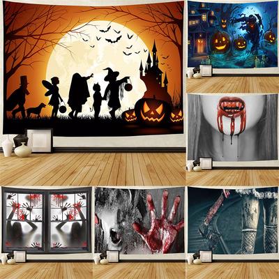 Halloween-Wandteppich, Horror-Zombie-Wandteppich, Doomsday-Wandteppich, Wandbehang, Schlafzimmer, Wohnzimmer, Wohnheim, Wanddekoration, Hintergrundtuch