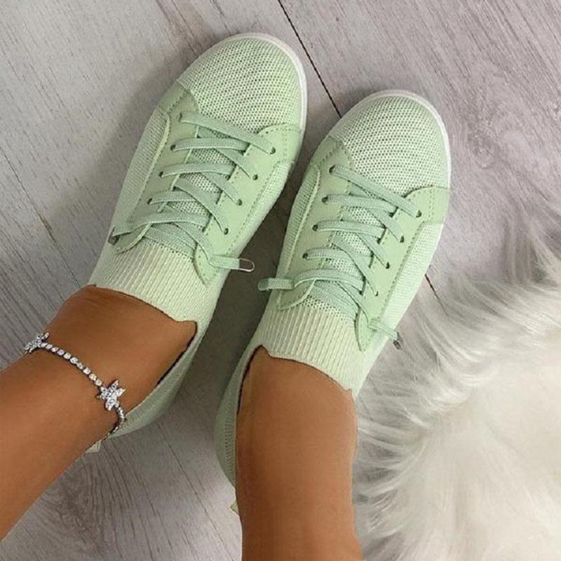 New Women's Casual Shoes Fashion Flat Shoes Breathable Shoes Sports Running Shoes Sneaker Plus Size