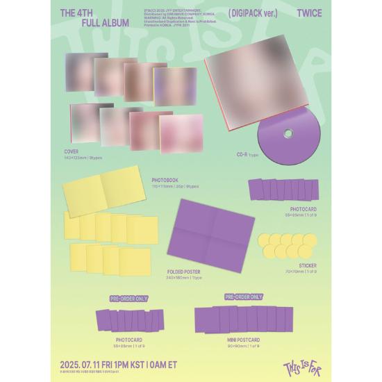Select POB DIGIPACK Ver TWICE 4TH Full Album THIS IS FOR
