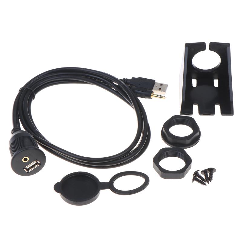 Flush Mount Panel Extension Cable Male to Female Waterproof Dashboard Cord for Boat Marine Outdoor Electrical Connection