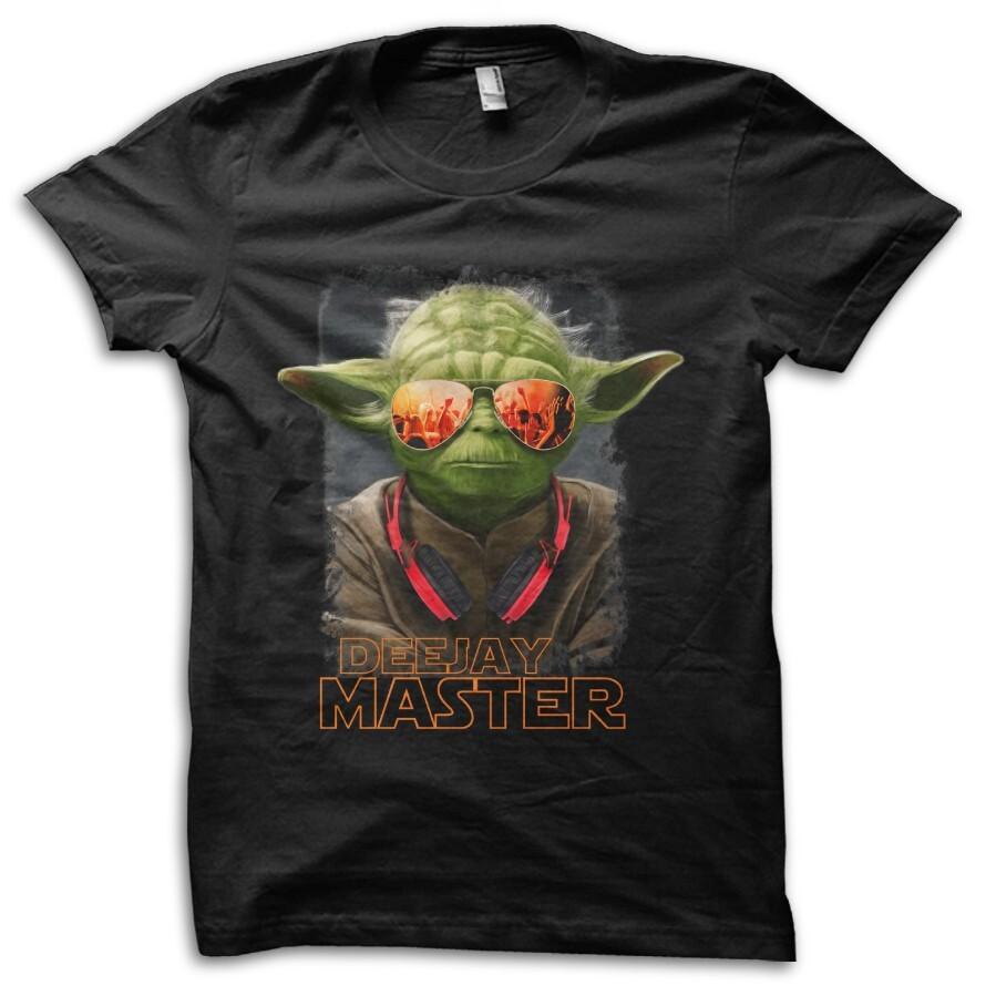 DJ Yoda Jedi Master Funny Joke Parody Sci-Fi Inspired by Star Wars T-shirt M5614 S разноцветный