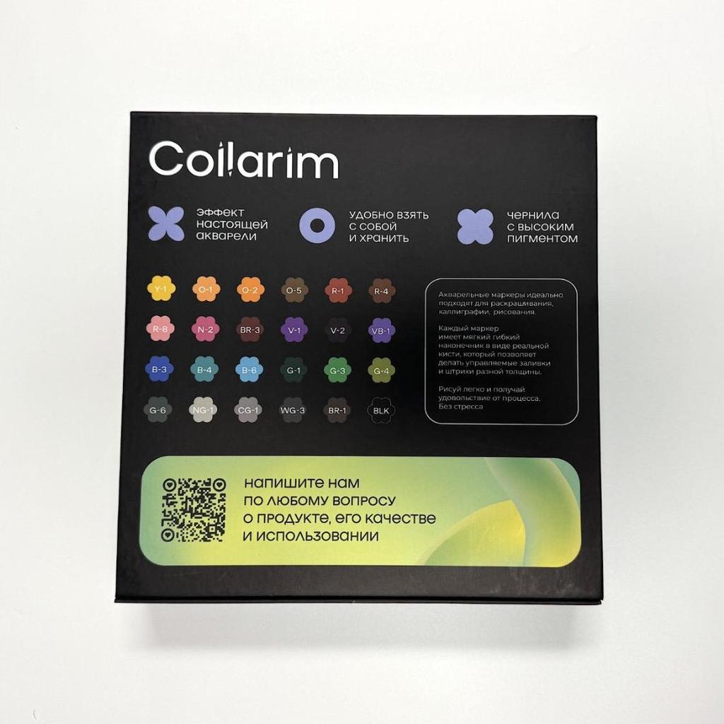 Set Premium Pensule cu Acuarelă - 24 Culori cu Pigment Ridicat - Vârf Flexibil de Pensulă, Pensulă cu Rezervor de Apă & Fineliner