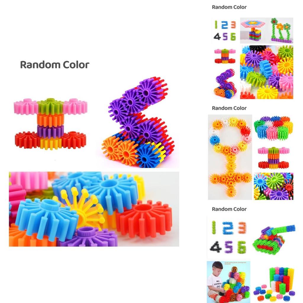 Large Granular Gear Building Blocks For Kids Fun Educational Puzzle Toy For Toddlers