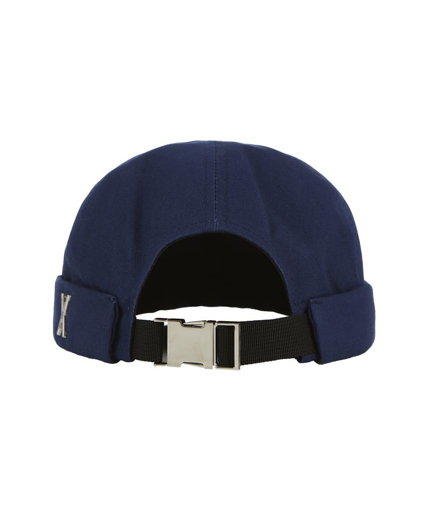 Bajal Twill Metal Buckle Watch Cap Navy