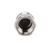 5000PSI High Pressure Washer Nozzle Pipe Dredging Cleaning Nozzle Stainless Steel Jetter Nozzle Ball Head Front 1 Rear 3 Holes G3/8in