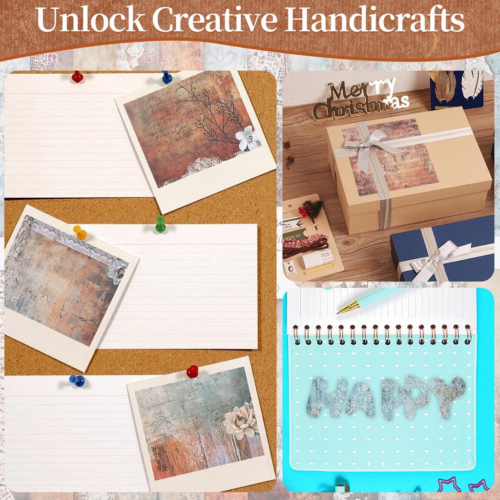 24/48Pcs Double Sided Scrapbook Paper DIY Handmade Collage Decorative Background Paper Journaling Background Decoration 12x12In