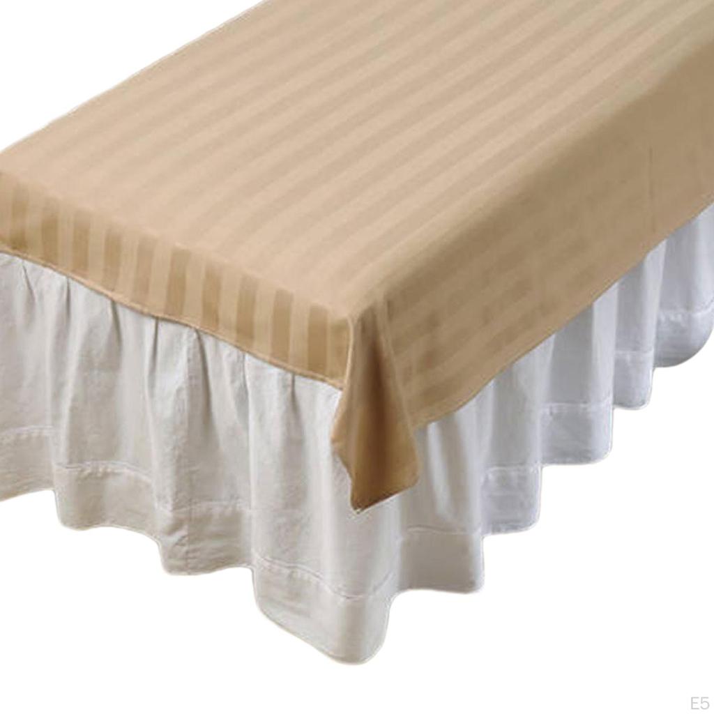 Beauty Bed Cover with Face Hole, Washable Protector for Massage Table in Indoor Settings