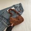 Cotton Bow Knot Shoulder Bag For Women, Chic Crossbody Purse, Minimalist Handheld Tote KTB