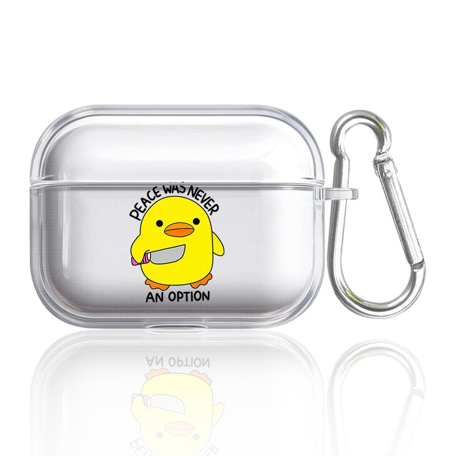 Cute Duck Clear Earphone Cases Cover Case For Airpods 1 Pro2 Pro3 4 Pro 3 2