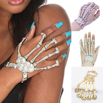 Halloween Props Gift Nightclub Party Punk Finger Bracelet Gothic  Glove