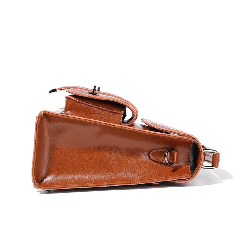 Women's Bag Fashion Spring/Summer College Students Genuine Leather Backpack Shoulder Crossbody Bag