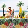 Hawaiian Luau Tablecloths Tropical Palm Leaves Table Cloth Hawaii Disposable Plastic Rectangular Table Birthday Party Supplies