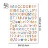 0.5-inch English Letter Sticker Small Size Gu Card Greeting Card Decorative Hand Note Scrapbook Letter Sticker