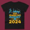 Wir wünschen Ihnen funkelnde Momente im Jahr 2024 Damen T-Shirt Herren Oberteile T-Shirts Unisex