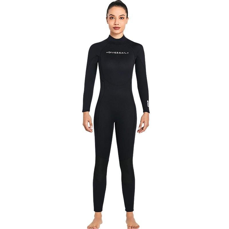 Diving Suit 3MM One-piece Long-sleeved Cold-proof Sailing Boat Deep Surfing Swimming Warm