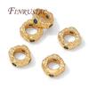 18K Gold Plated Beads For Jewelry Making,Loose Spacer Beads For Bracelets Accessories,,Bead Separators DIY Necklace Findings