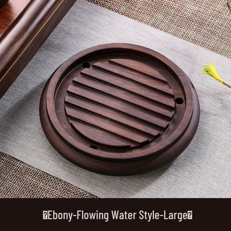 Подставка для чайника и поднос для сухого чая из массива черного дерева