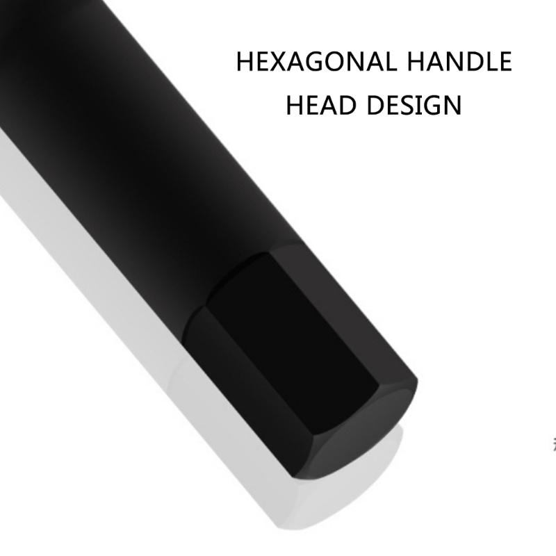 Pneumatics Hexagonal Bit Socket Alloy Steel Wrenches, Long Alloy Steel Impact Wrenches for Professional Mechanics