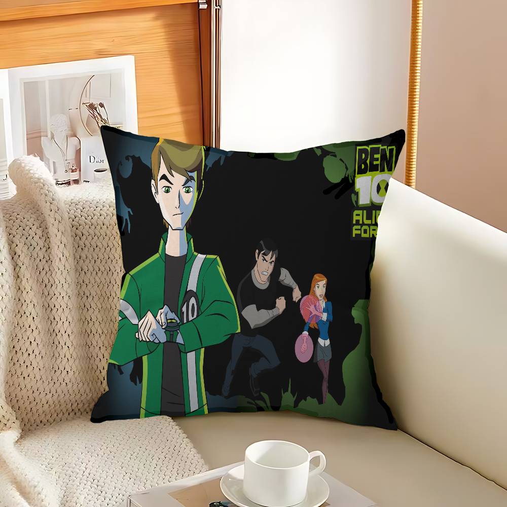 Anime B-Ben 10 Personalized Picture Text Home Decorative Pillows Household Gifts 45x45cm