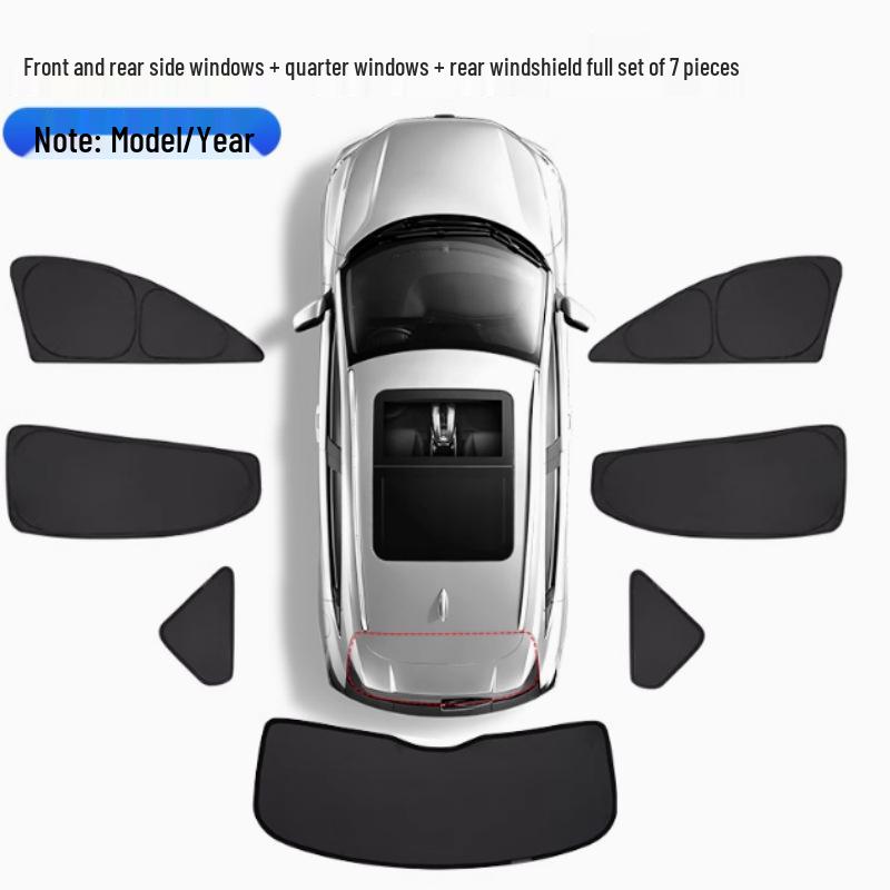 BYD Fangchengbao Bao7 Full Car Sunshade: Privacy, Cooling, Heat Insulation, and Full Blackout for Parking & Camping