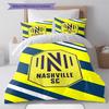 Nashville SC Pattern Bedding Set Quilt Cover Pillowcase Home Decor Gift (1 * duvet cover + 2 * pillowcase, without core)