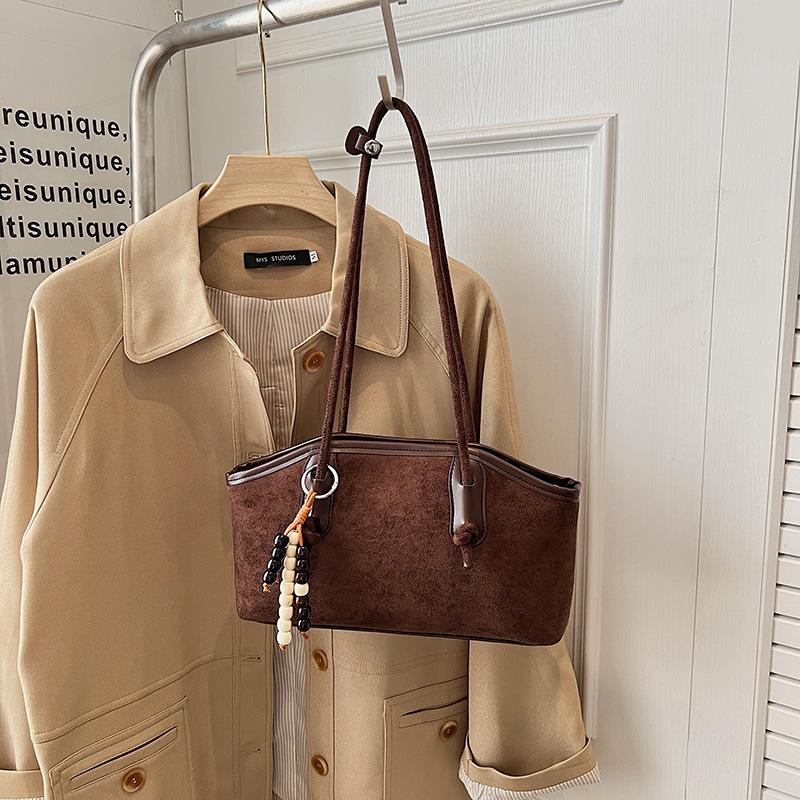 Large Capacity Retro Tote Bag Women's New Fashion Commuter Shoulder Underarm Bag Casual Handbag