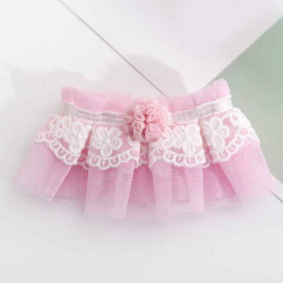 Pet Collar Super Soft Wear-Resistant Mesh Kitty Saliva Neckerchief Pet Photography Prop for Daily Wear
